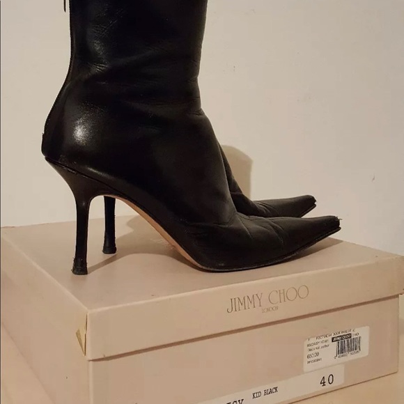 JIMMY CHOO size 40 black boots - Picture 9 of 9